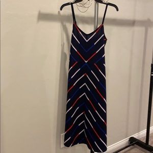 Tommy Hilfiger Blue, Red And White spaghetti strap